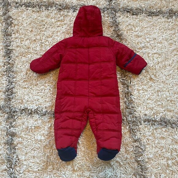 NWOT Ben Sherman Snowsuit Polar Fleece Lined w/ Sherpa Fur Hood 6-9 months - Picture 4 of 7